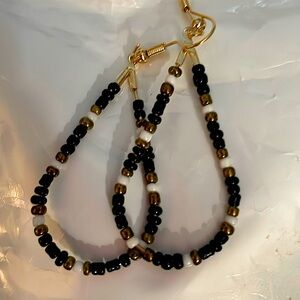 BOGO FREE HANDMADE BEADED DANGLE EARRINGS NWOT